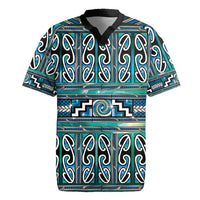 Maori Matariki Rugby Jersey Green Galaxy Aesthetic Koru Art LT01 Green - Polynesian Pride