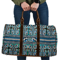 Maori Matariki Travel Bag Green Galaxy Aesthetic Koru Art LT01 Green - Polynesian Pride