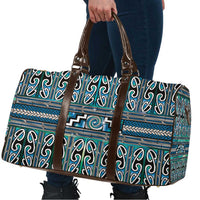Maori Matariki Travel Bag Green Galaxy Aesthetic Koru Art LT01 - Polynesian Pride