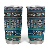 Maori Matariki Tumbler Cup Green Galaxy Aesthetic Koru Art LT01 Green - Polynesian Pride