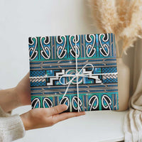 Maori Matariki Wrapping Paper Green Galaxy Aesthetic Koru Art LT01 - Polynesian Pride