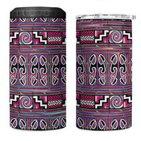 Maori Matariki 4 in 1 Can Cooler Tumbler Pink Galaxy Aesthetic Koru Art LT01 One Size: 16 oz Pink - Polynesian Pride