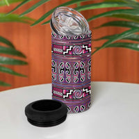 Maori Matariki 4 in 1 Can Cooler Tumbler Pink Galaxy Aesthetic Koru Art LT01 - Polynesian Pride