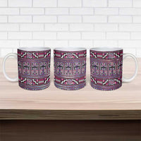 Maori Matariki Ceramic Mug Pink Galaxy Aesthetic Koru Art LT01 - Polynesian Pride
