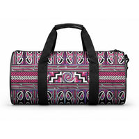Maori Matariki Duffle Bag Pink Galaxy Aesthetic Koru Art