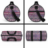 Maori Matariki Duffle Bag Pink Galaxy Aesthetic Koru Art