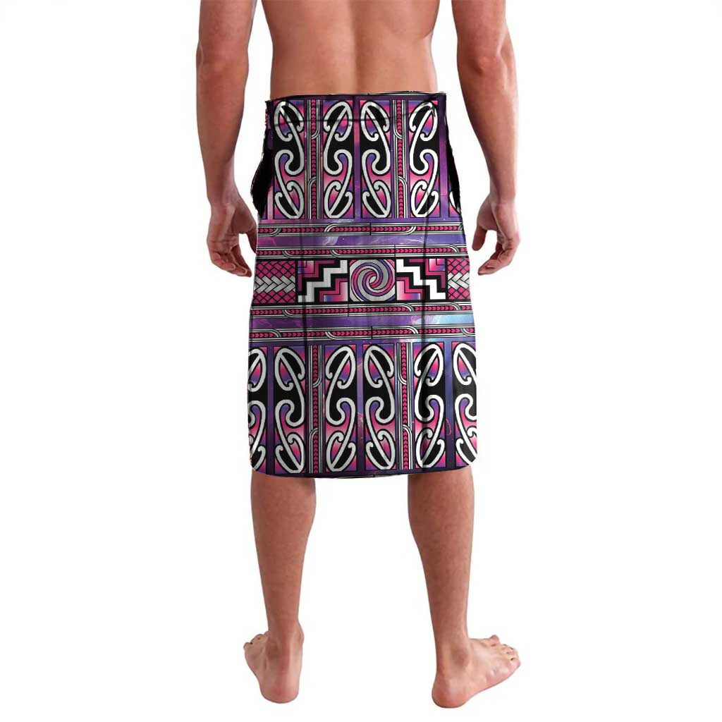 Maori Matariki Lavalava Pink Galaxy Aesthetic Koru Art LT01 - Polynesian Pride
