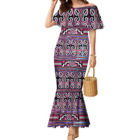 Maori Matariki Mermaid Dress Pink Galaxy Aesthetic Koru Art LT01 Women Pink - Polynesian Pride