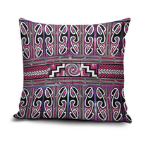 Maori Matariki Pillow Cover Pink Galaxy Aesthetic Koru Art LT01 Pink - Polynesian Pride