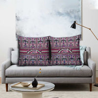 Maori Matariki Pillow Cover Pink Galaxy Aesthetic Koru Art LT01 - Polynesian Pride