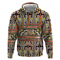 Maori Matariki Hoodie Yellow Galaxy Aesthetic Koru Art LT01 Pullover Hoodie Yellow - Polynesian Pride
