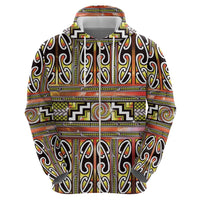 Maori Matariki Hoodie Yellow Galaxy Aesthetic Koru Art LT01 - Polynesian Pride