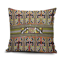 Maori Matariki Pillow Cover Yellow Galaxy Aesthetic Koru Art LT01 Yellow - Polynesian Pride