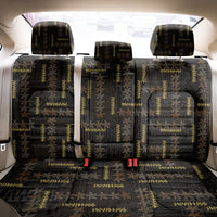 Hawaii Brown Plumeria Lei Black Back Car Seat Cover Frangipani Floral Heritage Art LT01 - Polynesian Pride