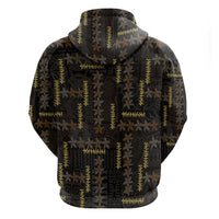 Hawaii Brown Plumeria Lei Black Hoodie Frangipani Floral Heritage Art LT01 - Polynesian Pride