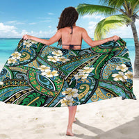 Polynesian Hibiscus Tropical Green Floral Sarong Tribal Pattern LT01 - Polynesian Pride