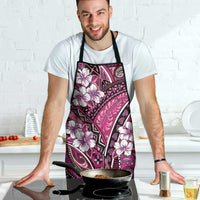Polynesian Hibiscus Tropical Pink Floral Apron Tribal Pattern - Polynesian Pride