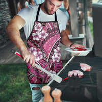Polynesian Hibiscus Tropical Pink Floral Apron Tribal Pattern - Polynesian Pride