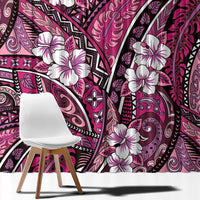 Polynesian Hibiscus Tropical Pink Floral Window Curtain Tribal Pattern LT01 - Polynesian Pride