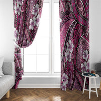 Polynesian Hibiscus Tropical Pink Floral Window Curtain Tribal Pattern LT01 - Polynesian Pride