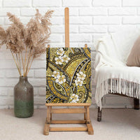 Polynesian Hibiscus Tropical Yellow Floral Canvas Wall Art Tribal Pattern LT01 - Polynesian Pride