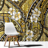 Polynesian Hibiscus Tropical Yellow Floral Window Curtain Tribal Pattern LT01 - Polynesian Pride