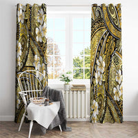 Polynesian Hibiscus Tropical Yellow Floral Window Curtain Tribal Pattern LT01 - Polynesian Pride