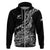 Custom New Zealand Silver Fern Rugby Hoodie Aotearoa Kiwi Maori Black Version LT01 Zip Hoodie Black - Polynesian Pride