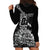 Custom New Zealand Silver Fern Rugby Hoodie Dress Aotearoa Kiwi Maori Black Version LT01 - Polynesian Pride