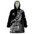 Custom New Zealand Silver Fern Rugby Wearable Blanket Hoodie Aotearoa Kiwi Maori Black Version LT01 One Size Black - Polynesian Pride