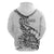 New Zealand Silver Fern Rugby Hoodie Aotearoa Kiwi Maori White Version LT01 - Polynesian Pride