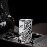 New Zealand Silver Fern Rugby Tumbler Cup Aotearoa Kiwi Maori White Version