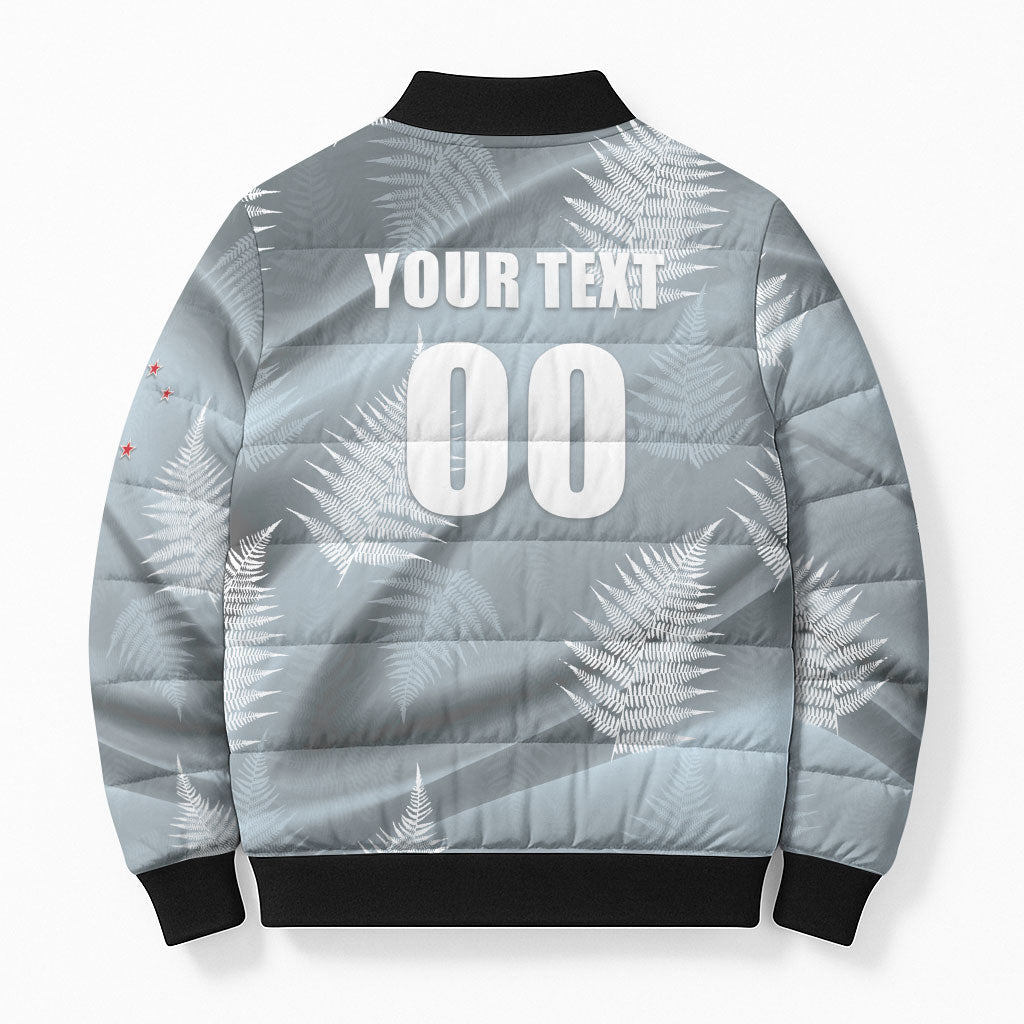 Custom Rugby New Zealand 2026 Bomber Puffer Jacket The Fern Go Champions