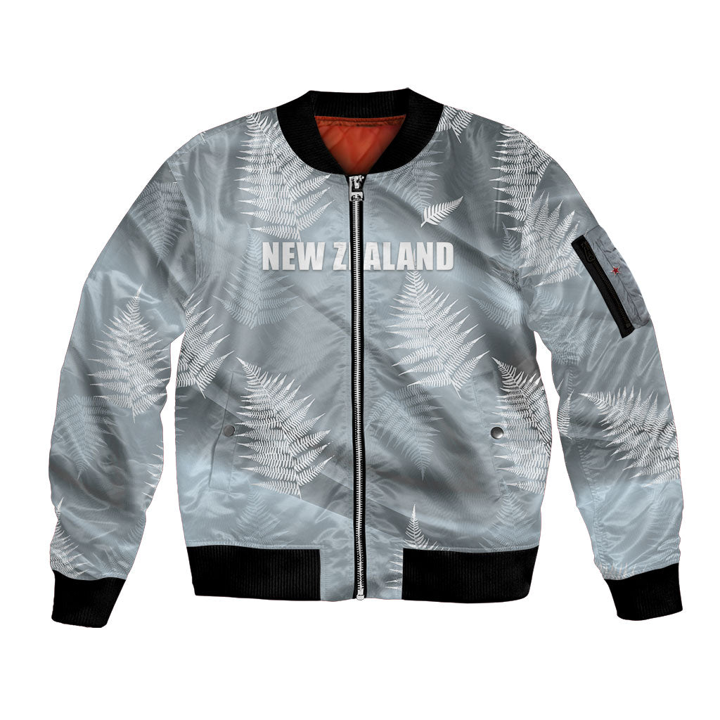 Custom Rugby New Zealand 2026 Sleeve Zip Bomber Jacket The Fern Go Champions