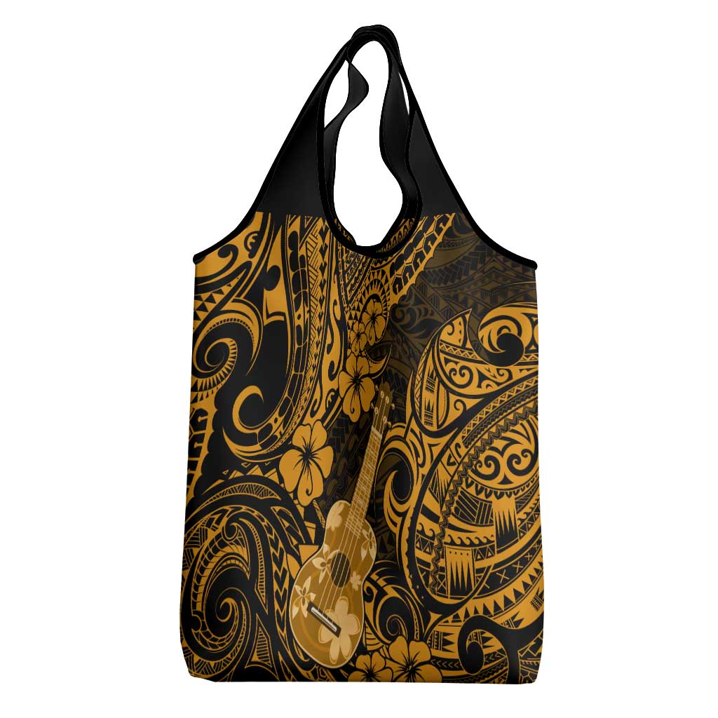 Hawaii Ukulele Grocery Bag Polynesian Pattern Gold Version LT01 - Polynesian Pride