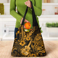 Hawaii Ukulele Grocery Bag Polynesian Pattern Gold Version LT01 - Polynesian Pride