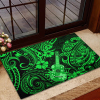 Hawaii Ukulele Rubber Doormat Polynesian Pattern Green Version LT01 - Polynesian Pride