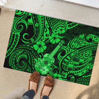 Hawaii Ukulele Rubber Doormat Polynesian Pattern Green Version LT01 - Polynesian Pride