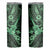 Hawaii Ukulele Skinny Tumbler Polynesian Pattern Green Version