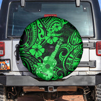 Hawaii Ukulele Spare Tire Cover Polynesian Pattern Green Version LT01 - Polynesian Pride