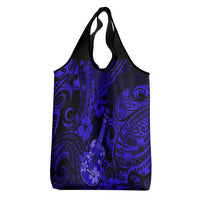 Hawaii Ukulele Grocery Bag Polynesian Pattern Navy Blue Version LT01 - Polynesian Pride