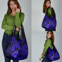Hawaii Ukulele Grocery Bag Polynesian Pattern Navy Blue Version LT01 - Polynesian Pride