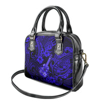 Hawaii Ukulele Shoulder Handbag Polynesian Pattern Navy Blue Version LT01 - Polynesian Pride