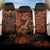 Hawaii Ukulele Back Car Seat Cover Polynesian Pattern Orange Version