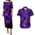 Hawaii Ukulele Couples Matching Puletasi Dress and Hawaiian Shirt Polynesian Pattern Purple Version LT01 Purple - Polynesian Pride