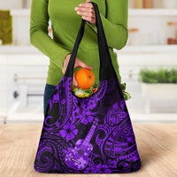 Hawaii Ukulele Grocery Bag Polynesian Pattern Purple Version LT01 - Polynesian Pride
