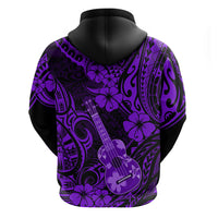 Hawaii Ukulele Hoodie Polynesian Pattern Purple Version LT01 - Polynesian Pride