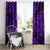 Hawaii Ukulele Window Curtain Polynesian Pattern Purple Version LT01 - Polynesian Pride