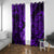 Hawaii Ukulele Window Curtain Polynesian Pattern Purple Version LT01 - Polynesian Pride