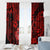 Hawaii Ukulele Window Curtain Polynesian Pattern Red Version LT01 - Polynesian Pride